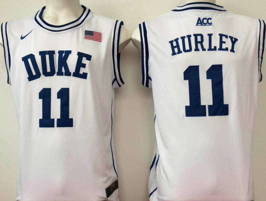 NCAA Men Duke Blue Devils White 11 hurley